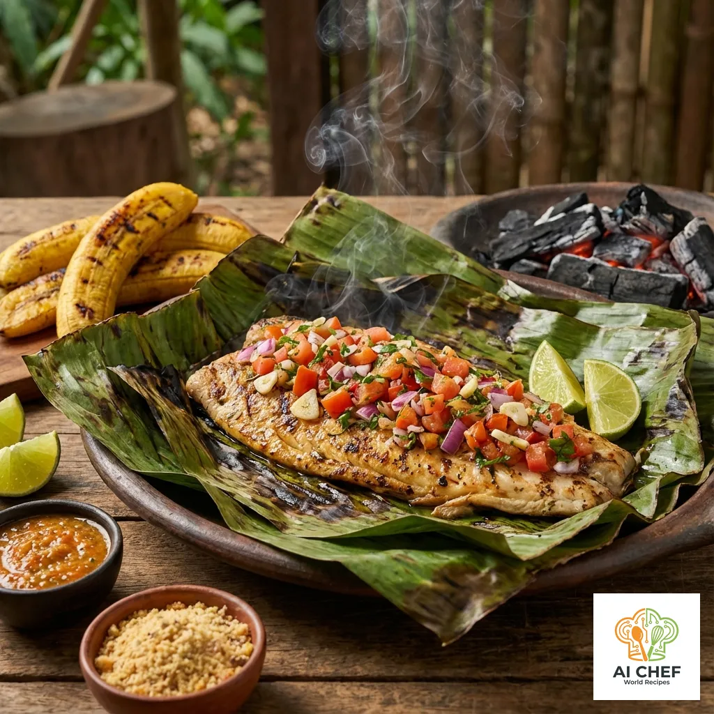 Patarasca (Pescado en Hojas)