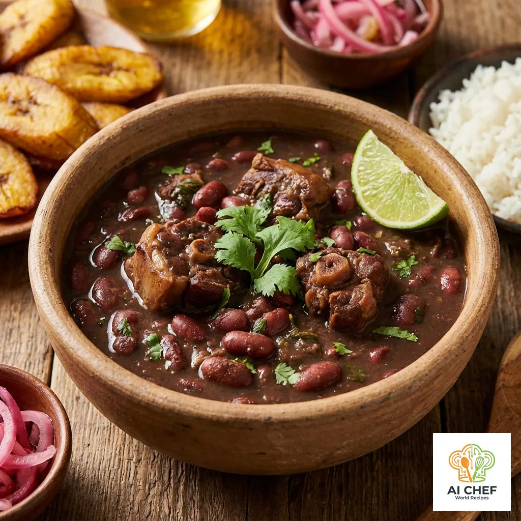Frijoles con Cola de Cerdo (Pig Tail Beans)